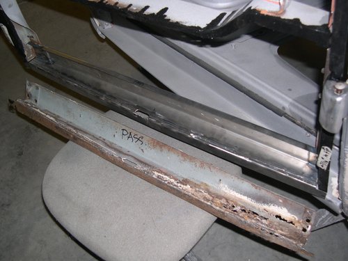   We fabricated a new lower inner door bottom structure to match factory part.  